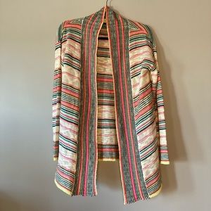 Belle du Jour Cardigan Waterfall L multicolor warm cozy Sexy. 
Good Condition